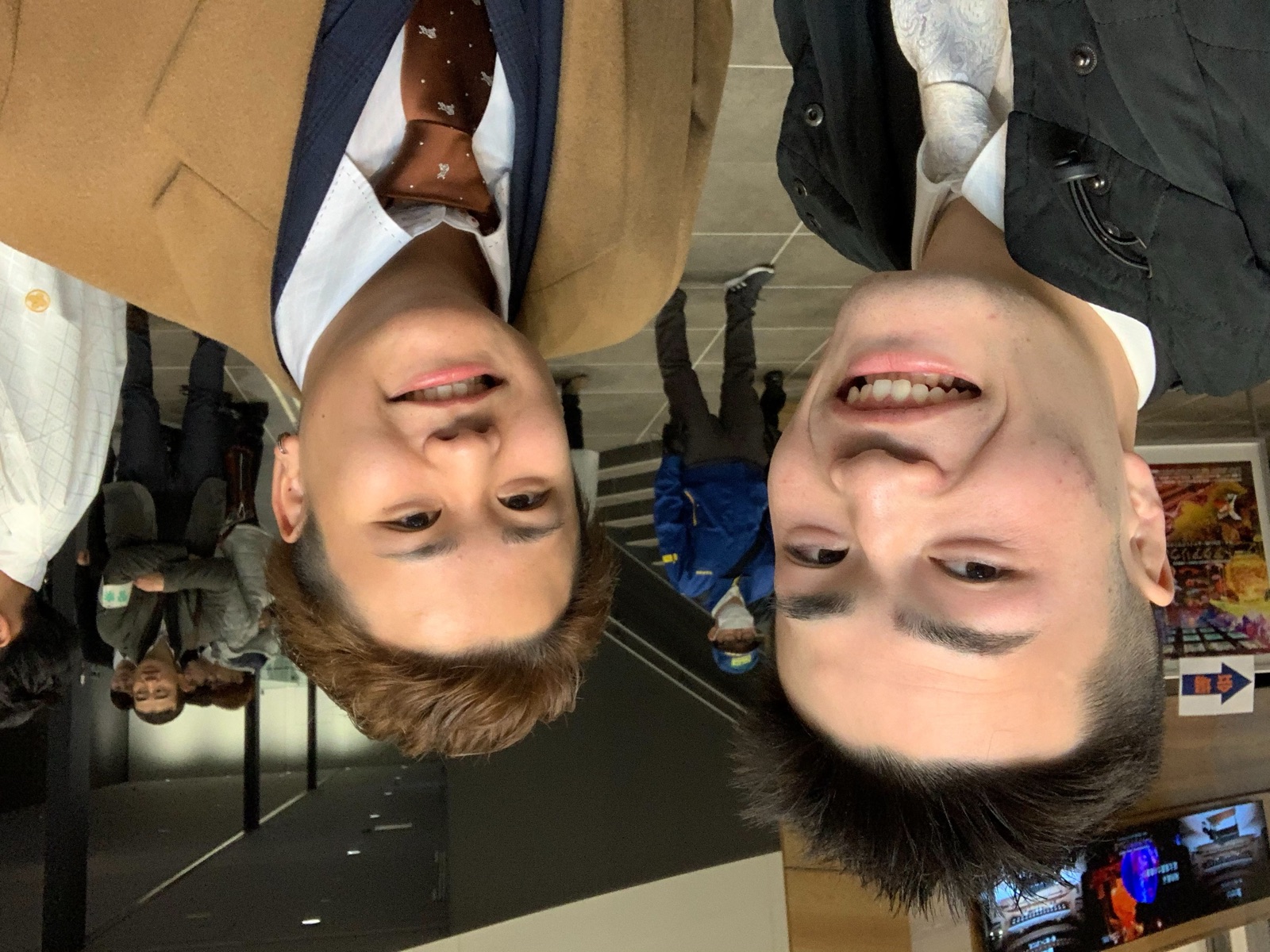 悠真と二人で並んで撮った記念写真